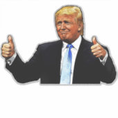 大きなドナルドトランプ余分な大きなデカールステッカー シール (正面)