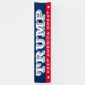 大きなドナルド・トランプ共和党員 Keep America Great 横断幕 (縦)