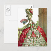 大きなドレス大きな髪 ポストカード (正面/裏面)