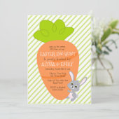 大きなニンジンのバニー招待状 招待状 (スタンド正面)