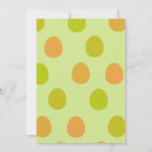 大きなニンジンのバニー招待状 招待状 (裏面)