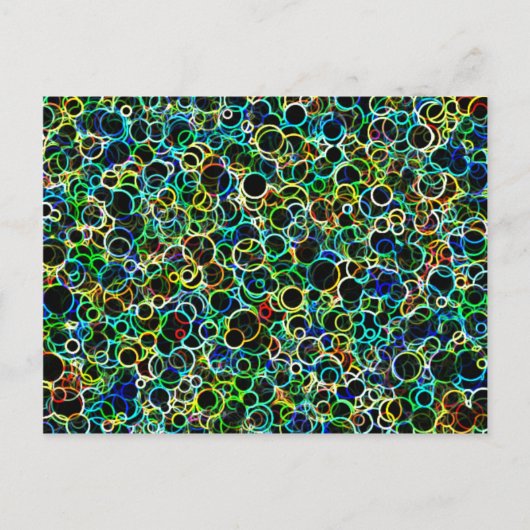 大きなネオン丸はがき ポストカード (正面)