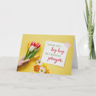 大きなハグと祈りの言葉 サンキューカード