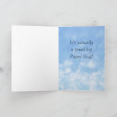 大きなハグの感謝カード サンキューカード (内部)