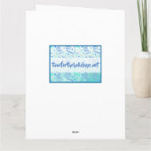 大きなハッピーイースター、フェイスマスクをしたイースターバニー カード (裏面)