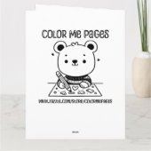 大きなハッピーバレンタインデー | カラーリングページ カード (裏面)