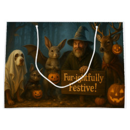 大きなハロウィン抱き枕（水平レイアウト） ラージペーパーバッグ