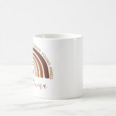 大きなハートで若者の心を形作る先生 コーヒーマグカップ (中央)