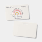 大きなハートで若者の心を形作る先生 バッジ (表裏)