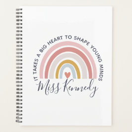 大きなハートで若者の心を形作る先生 プランナー手帳