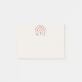 大きなハートで若者の心を形作る先生 ポストイット