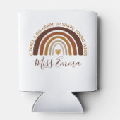 大きなハートで若者の心を形作る先生 缶クーラー (裏面)