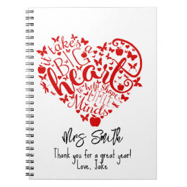 大きなハート先生Apple 感謝していYou Notebook ノートブック