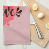 大きなハート キッチンタオル (四つ折り)