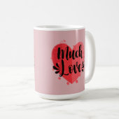 大きなハート コーヒーマグカップ (正面右)