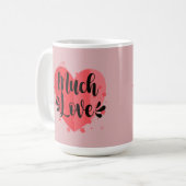 大きなハート コーヒーマグカップ (正面左)