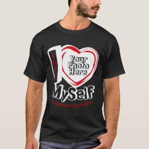 大きなハート シングル 楽しい 自分愛 Tシャツ