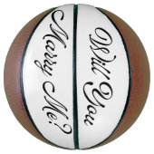 大きなバスケットのボールを私にプロポーズを結婚するか バスケットボール (縦)