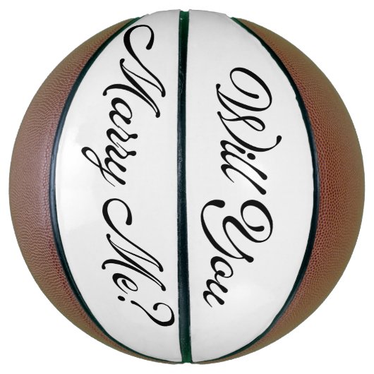 大きなバスケットのボールを私にプロポーズを結婚するか バスケットボール (縦)