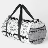 大きなバスケットボールのサッカーを笑い飛ばす ダッフルバッグ (右コーナー)