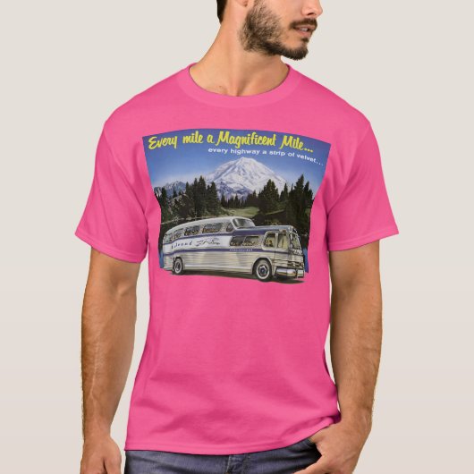 大きなバス。1950年代の冒険ここから Tシャツ (正面)
