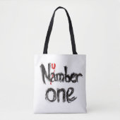 大きなバッグとプリント トートバッグ (正面)