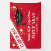 大きなバナー！50回目のクラス同窓会バナー 横断幕 (縦)