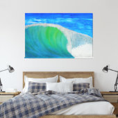 大きなバレル波 キャンバスプリント (インサイチュ (寝室))