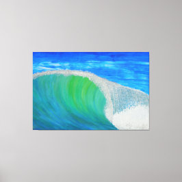 大きなバレル波 キャンバスプリント