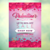 大きなバレンタインデーのビジネスセール ウィンドウサイン (シート3)