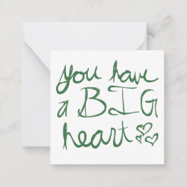 大きなバレンタインハート ノートカード