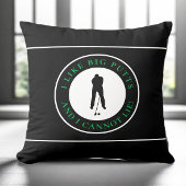 大きなパットスポーツゴルファーモダンブラックグリーン クッション