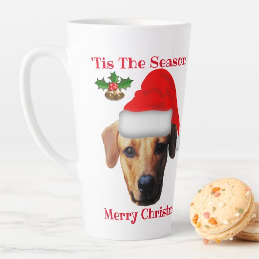 大きなパーソナライズされたクリスマスコーヒーマグ カフェラテマグ (インサイチュ)