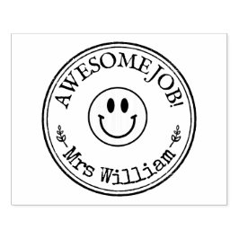 大きなパーソナライズされた先生素晴らしジョブ ラバースタンプ