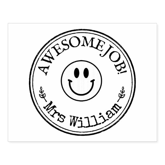 大きなパーソナライズされた先生素晴らしジョブ ラバースタンプ (インプリント)