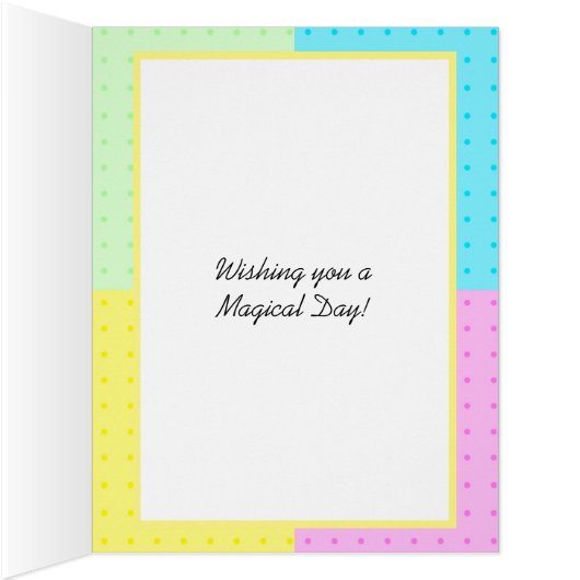 大きなパーソナライズされた誕生日 (内側(右))