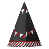 大きなヒット |野球の一回目の誕生日 パーティーハット (裏面)