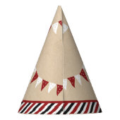 大きなヒット |野球の一回目の誕生日 パーティーハット (裏面)