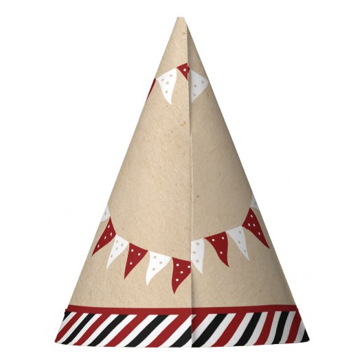 大きなヒット |野球の一回目の誕生日 パーティーハット (裏面)