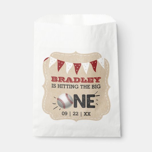 大きなヒット |野球の一回目の誕生日 フェイバーバッグ (正面)