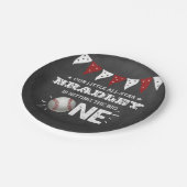 大きなヒット |野球の一回目の誕生日 ペーパープレート (アングル)