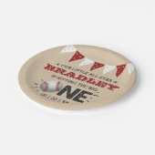 大きなヒット |野球の一回目の誕生日 ペーパープレート (アングル)