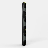 大きなヒッピーの花ブラックケースメイトiPhoneケース Case-Mate iPhoneケース (裏面/右)