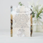 大きなヒトデのビーチウェディング　ウィッシングウェルカード 招待状 (スタンド正面)