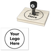 大きなビジネスタンプロゴをここにアップロード ラバースタンプ (押印)