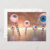 大きなビジョンとチェーン ポストカード (正面/裏面)