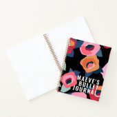 大きなピモダンンクの黒い花の銃弾ジャーナル ノートブック (内部)