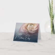 大きなピンクのバラと一緒に母の日おめでとう