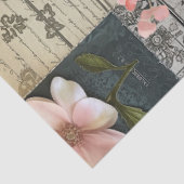 大きなピンクのバラの花束とコラージュのデコページ 薄葉紙 (詳細)