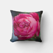 大きなピンクのバラ クッション (正面)